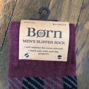 born men’s slipper sock